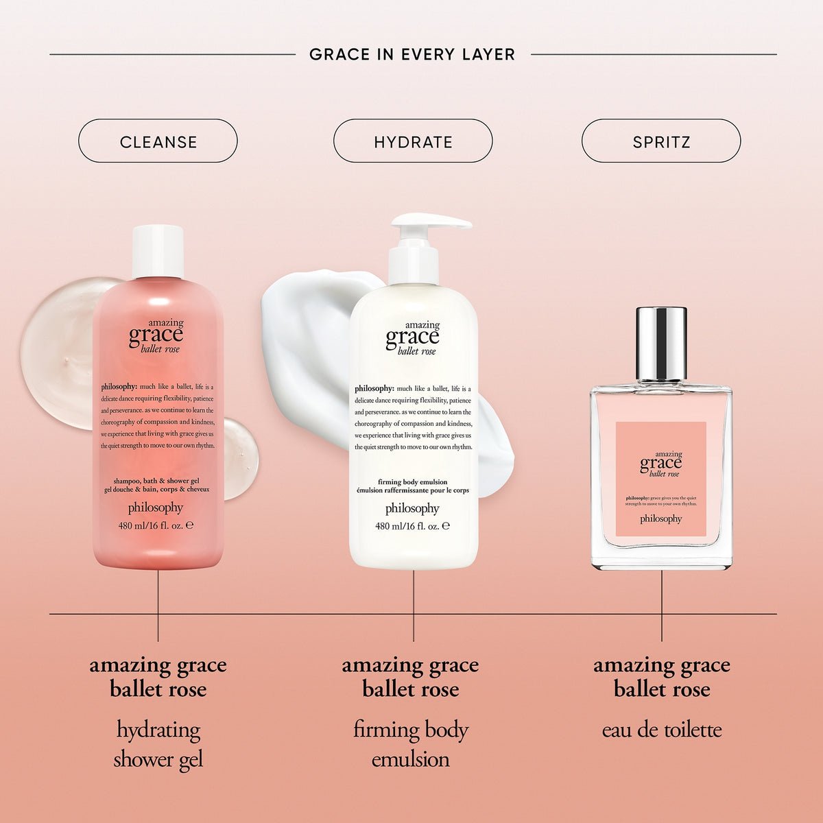 Philosophy Amazing Grace Ballet Rose 60ml eau de parfum — view 4