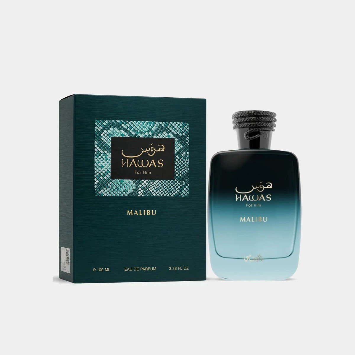 Rasasi Hawas Malibu 100ml eau de parfum bottle
