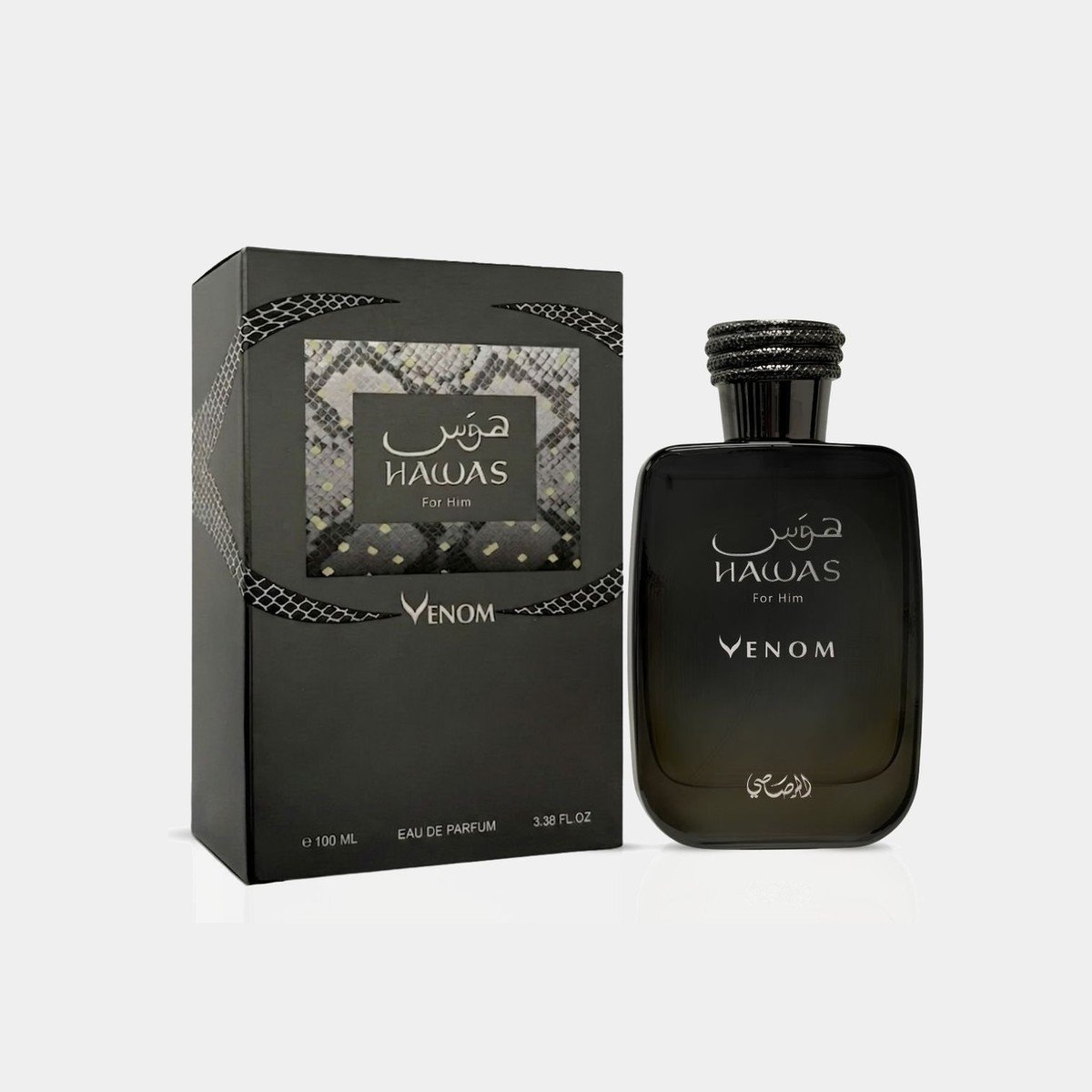 Rasasi Hawas Venom 100ml eau de parfum bottle
