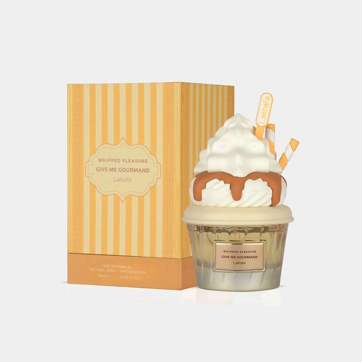 Lattafa Whipped Pleasure 75ml eau de parfum bottle