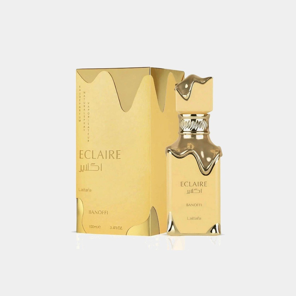 Lattafa Eclaire Banoffi 100ml eau de parfum bottle